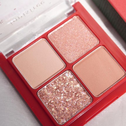 エアリー トゥインクル アイパレット 2021 Green Holidays Edition/innisfree/アイシャドウパレットを使ったクチコミ(5枚目)