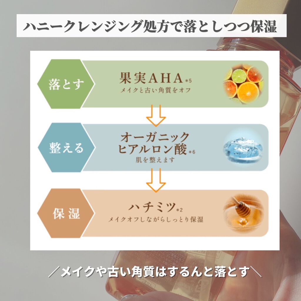 アンドハニー クレンジングオイル/&honey/オイルクレンジングを使ったクチコミ（3枚目）