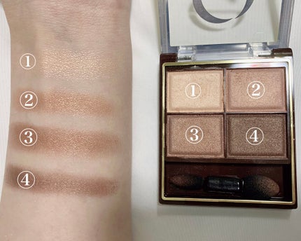 スキニーリッチシャドウ/excel/アイシャドウパレットを使ったクチコミ(3枚目)