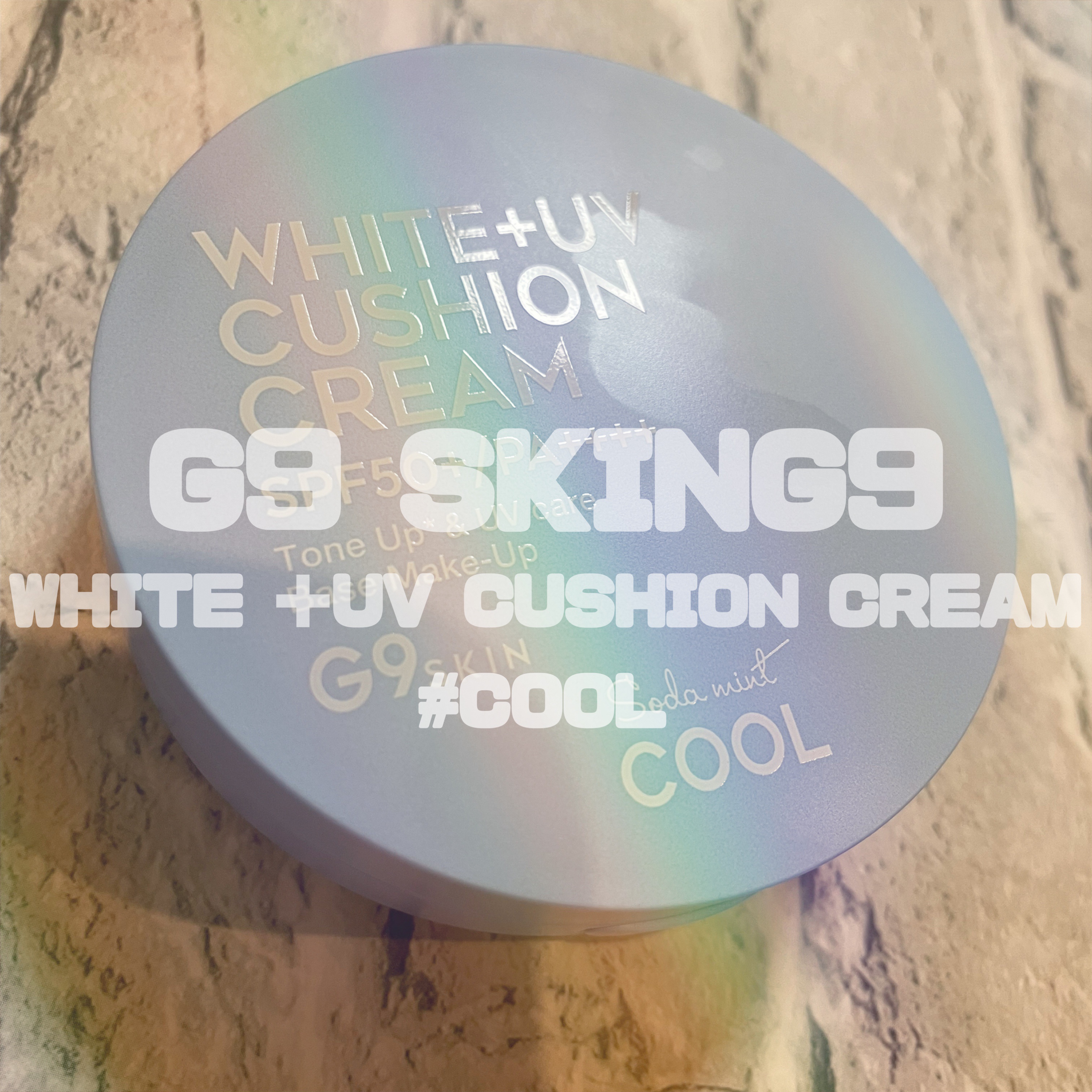 WHITE +UV CUSHION CREAM #COOL/G9SKIN/日焼け止めクリームを使ったクチコミ（1枚目）