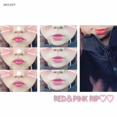 ♡ » 赤＆PINK #リップ #メイク

┈┈┈┈┈┈┈┈┈┈┈┈┈┈┈┈┈┈

▹▸

最近お気に入りな組み合わせの
#リップメイク です💄💋

使ったRIPは画像2.3枚目の、
#CHIFURE 