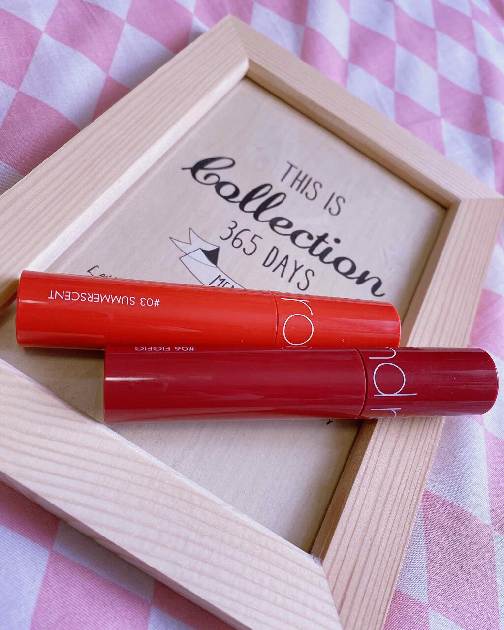 ジューシーラスティングティント/rom&nd/リップティントを使ったクチコミ（2枚目）