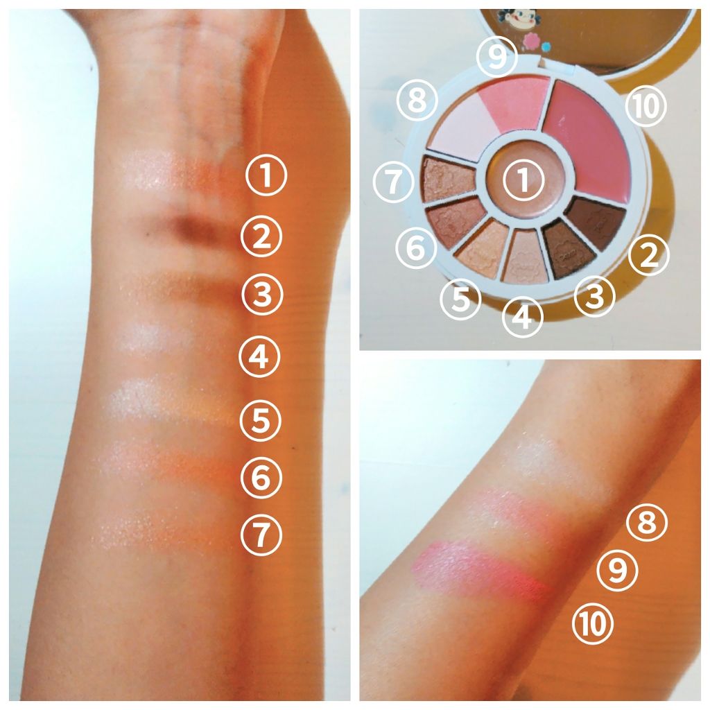 ペコちゃんマルチパレット/IT'S DEMO/メイクアップキットを使ったクチコミ(3枚目)