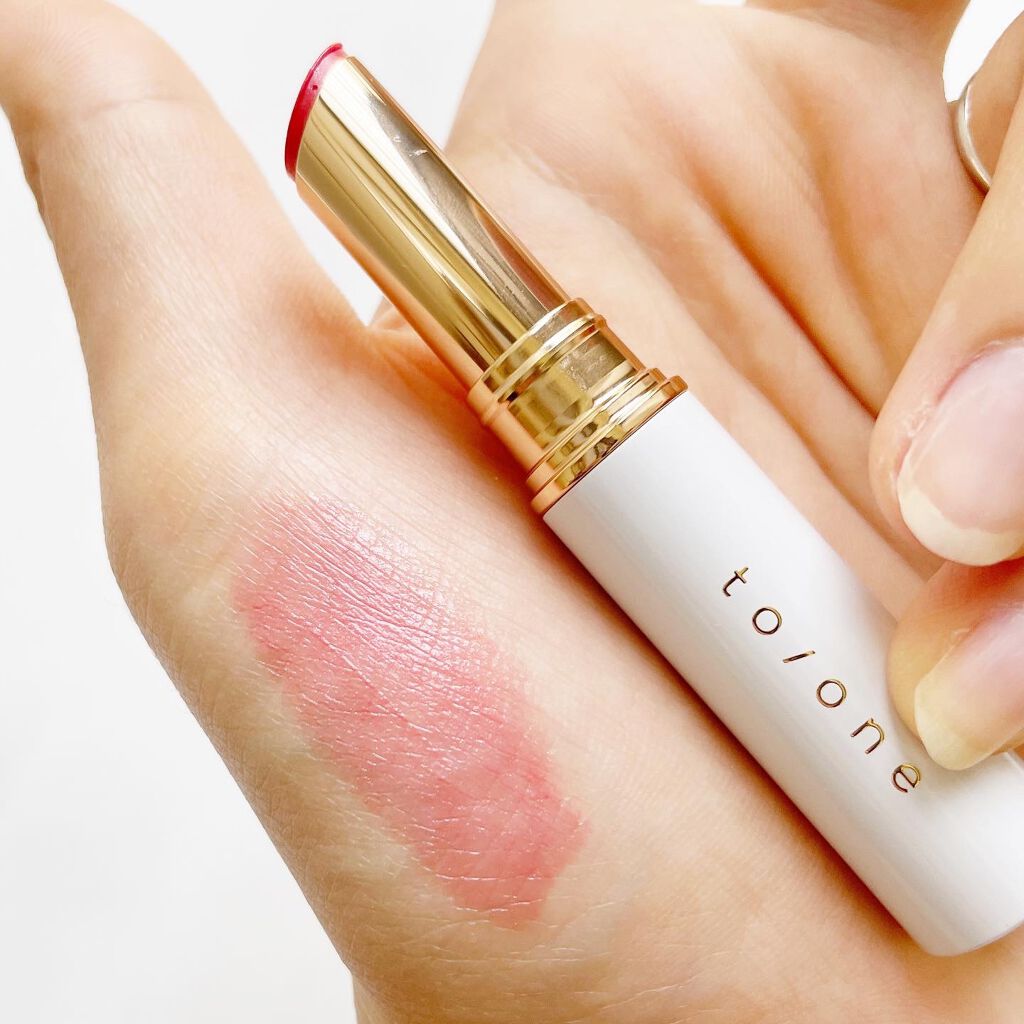 トーン ペタル エッセンス リップ/to/one/口紅を使ったクチコミ（2枚目）