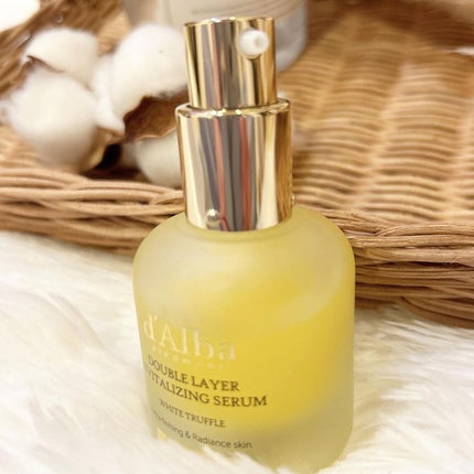 ホワイトトリュフダブルレイヤーリバイタライジングセラム/ダルバ/美容液を使ったクチコミ(3枚目)