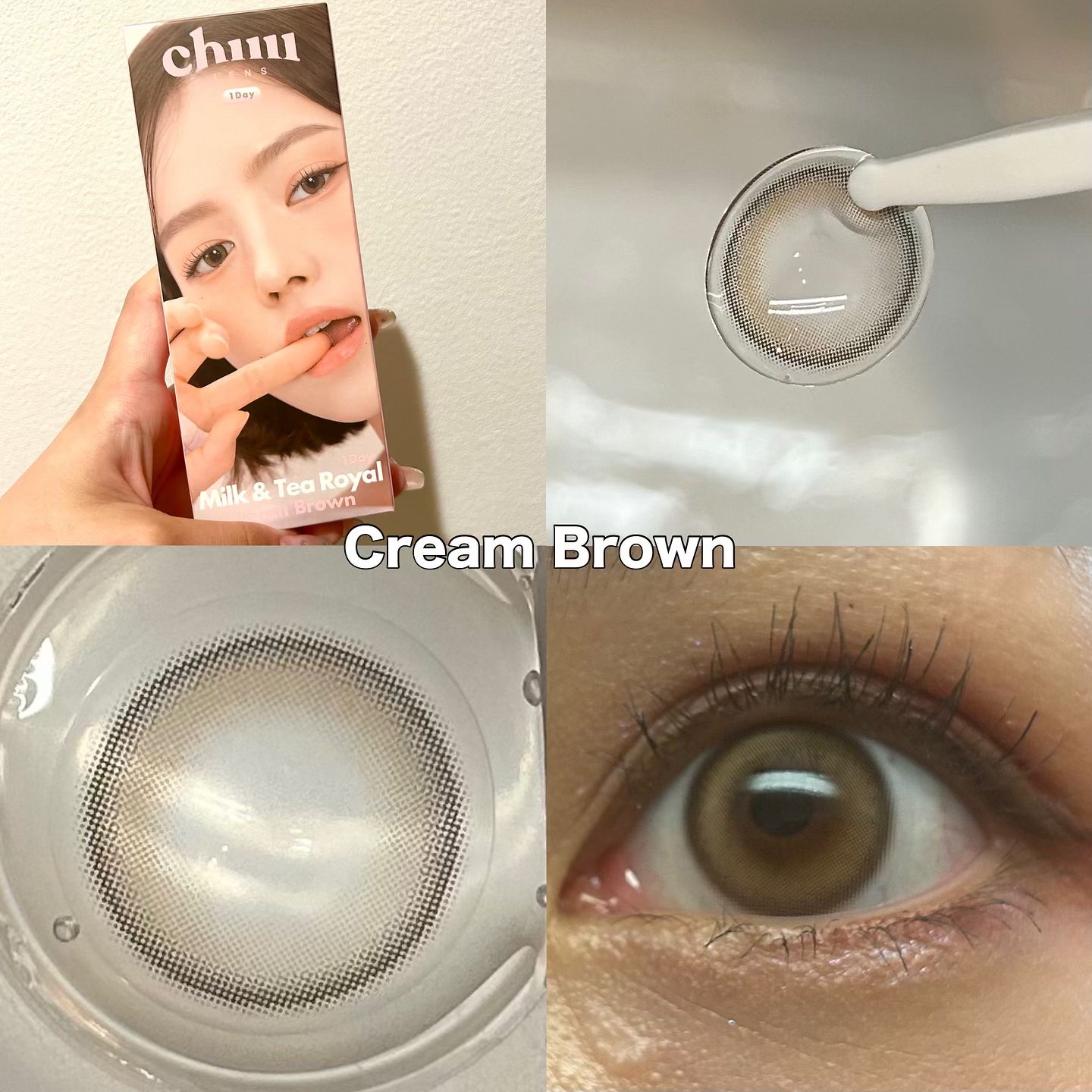 chuuLENS Milk&Tea 1day/chuu LENS/ワンデー（１DAY）カラコンを使ったクチコミ（3枚目）