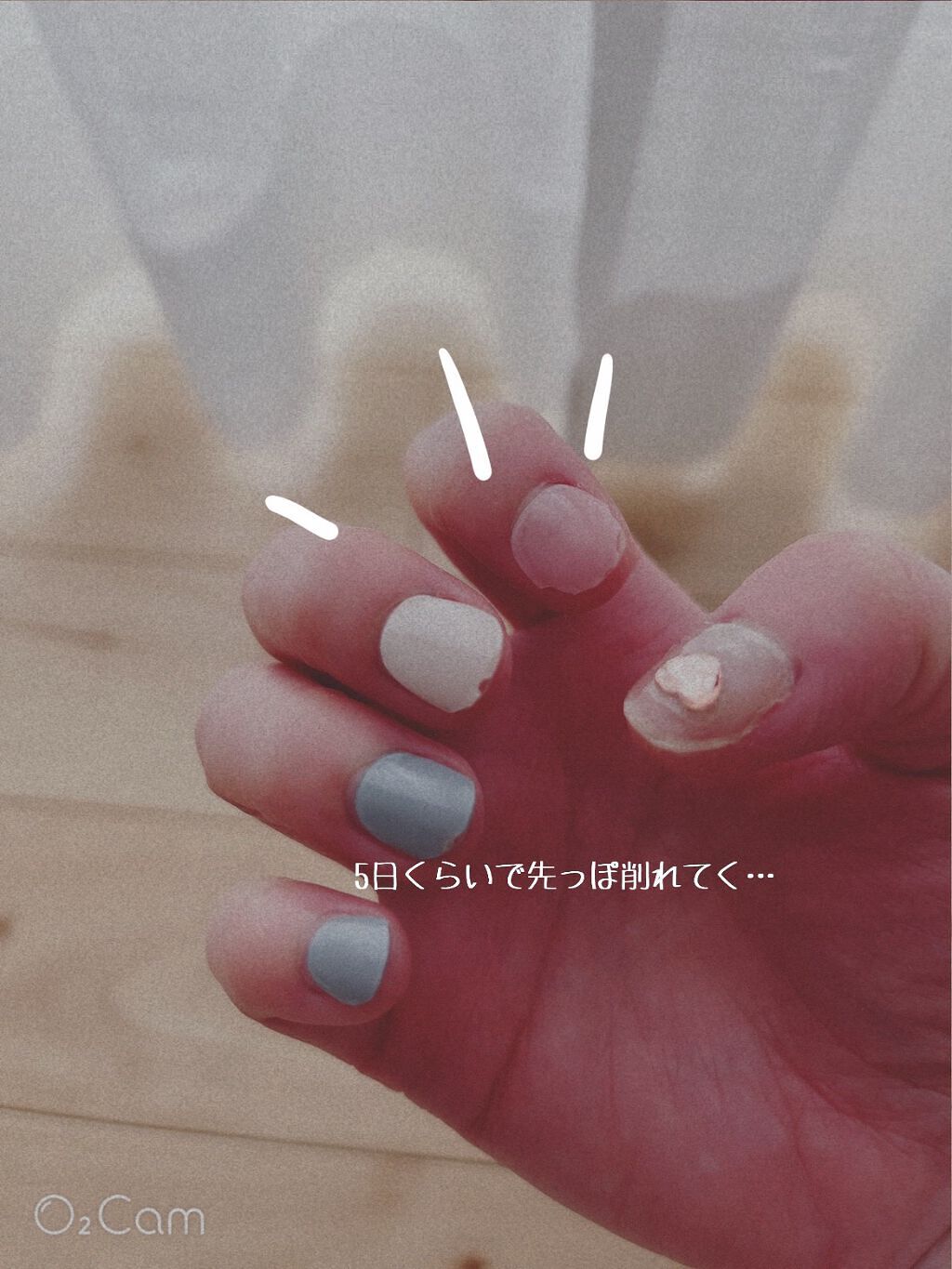 セミキュアジェルネイル（ハンド） NP-033 N Cotton/ohora/ネイルシールを使ったクチコミ（3枚目）