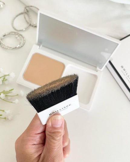 パウダリーファンデーション ソフトシャイニー/ブリリアージュ/パウダーファンデーションを使ったクチコミ(2枚目)