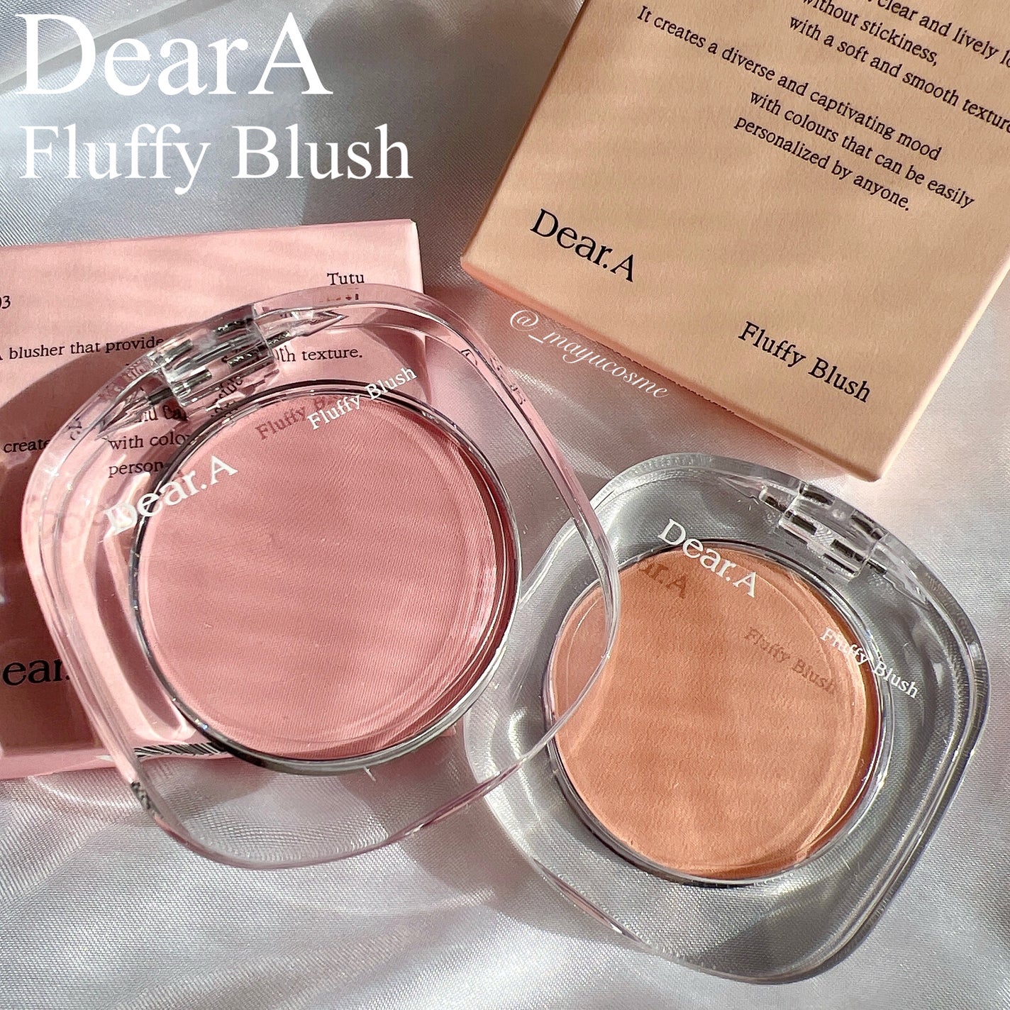 フラッフィーブラッシュ/Dear.A/パウダーチークを使ったクチコミ(1枚目)