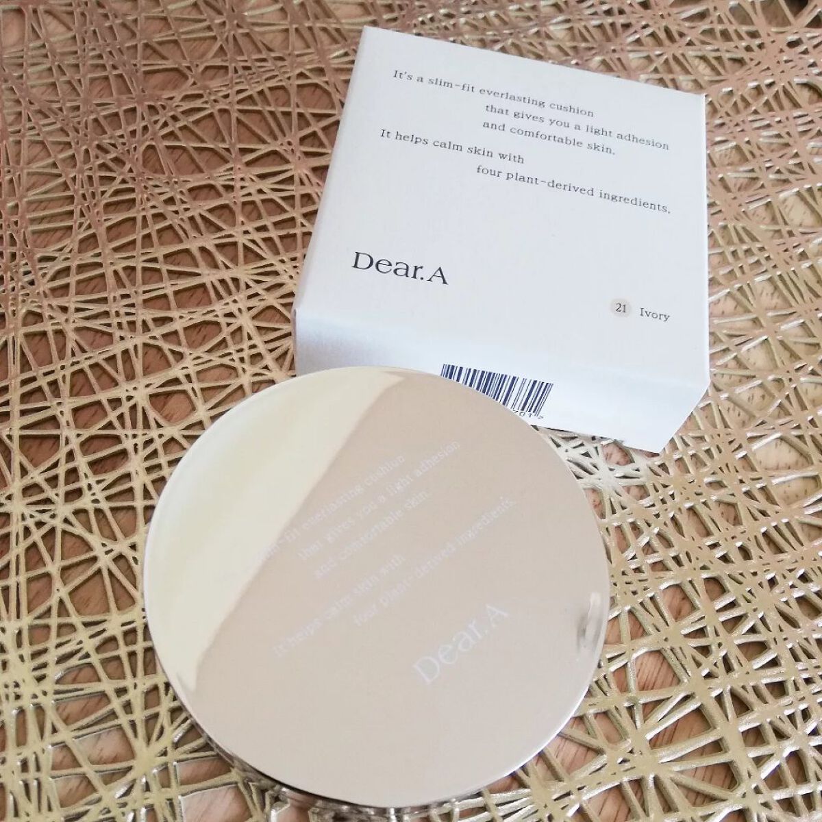 スリムフィット エバーラスティング クッション 21 アイボリー/Dear.A/クッションファンデーションを使ったクチコミ（1枚目）