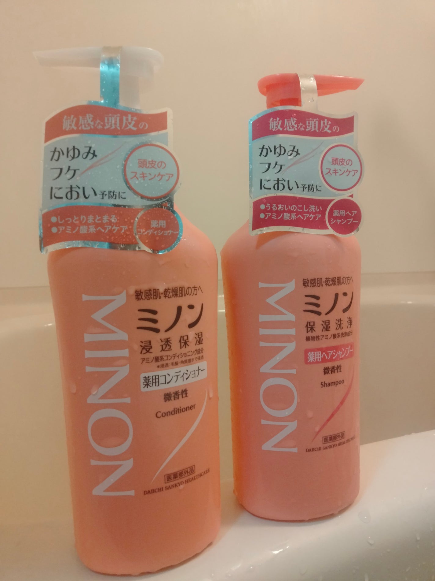 ミノン薬用ヘアシャンプー/薬用コンディショナー/ミノン/市販シャンプーを使ったクチコミ(1枚目)