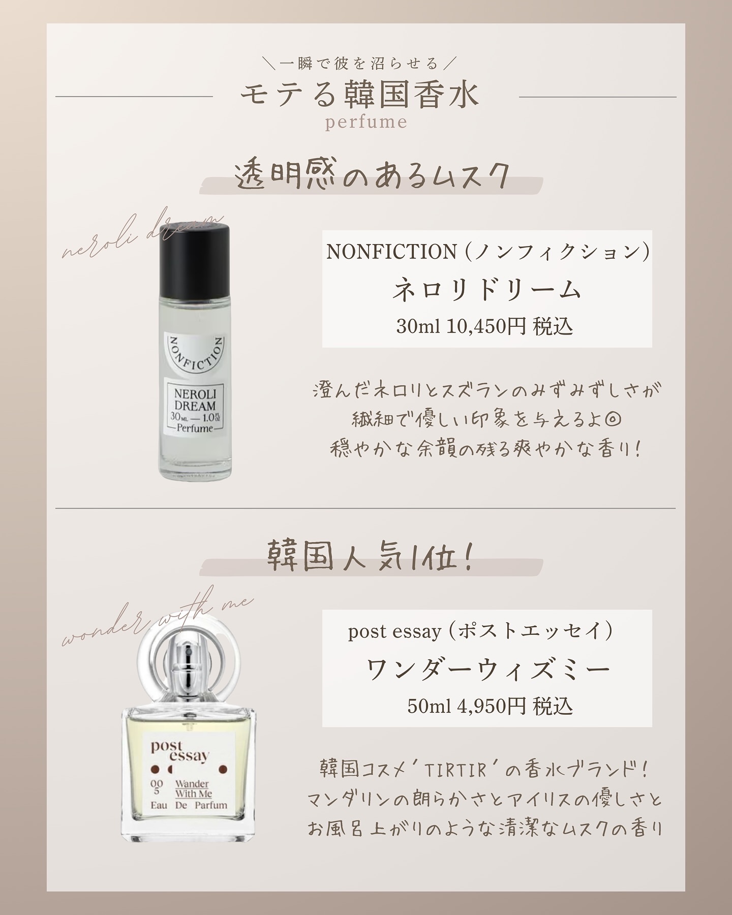 65WAL 香水 いろいろまとめ 韓国で大人気香水 Nichic（ニチック）x YOUITS by my GAKUYAの