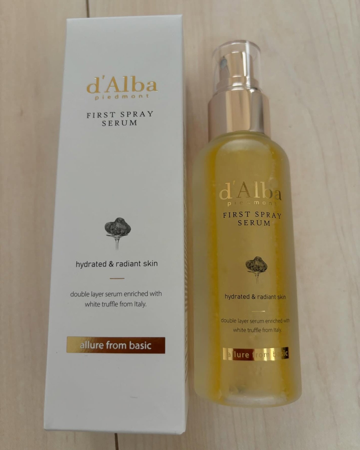 ダルバ ホワイトトリュフファーストスプレーセラム/ダルバ/ミスト状化粧水を使ったクチコミ(1枚目)
