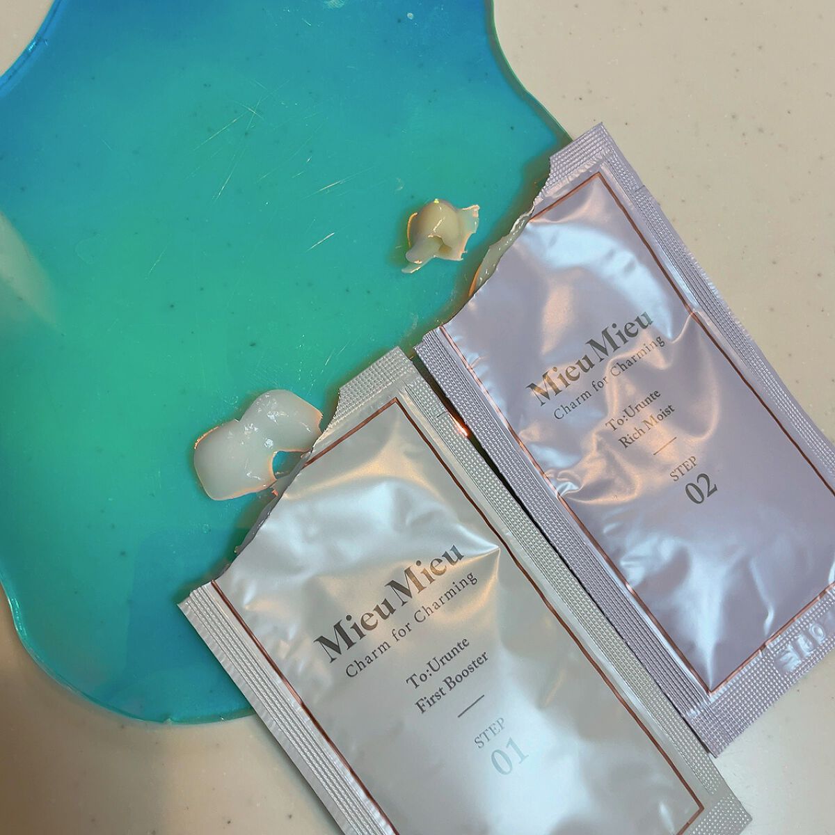 とぅるんて リッチモイスト/MieuMieu/洗い流すヘアトリートメントを使ったクチコミ（3枚目）