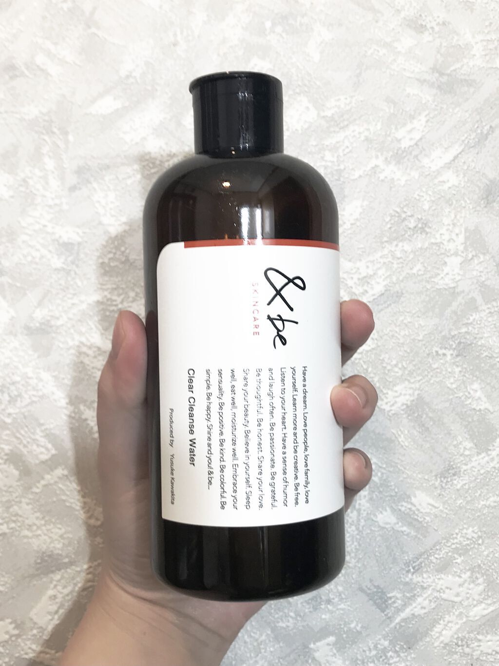 &be クリアクレンズウォーター/＆be/クレンジングウォーターを使ったクチコミ（1枚目）