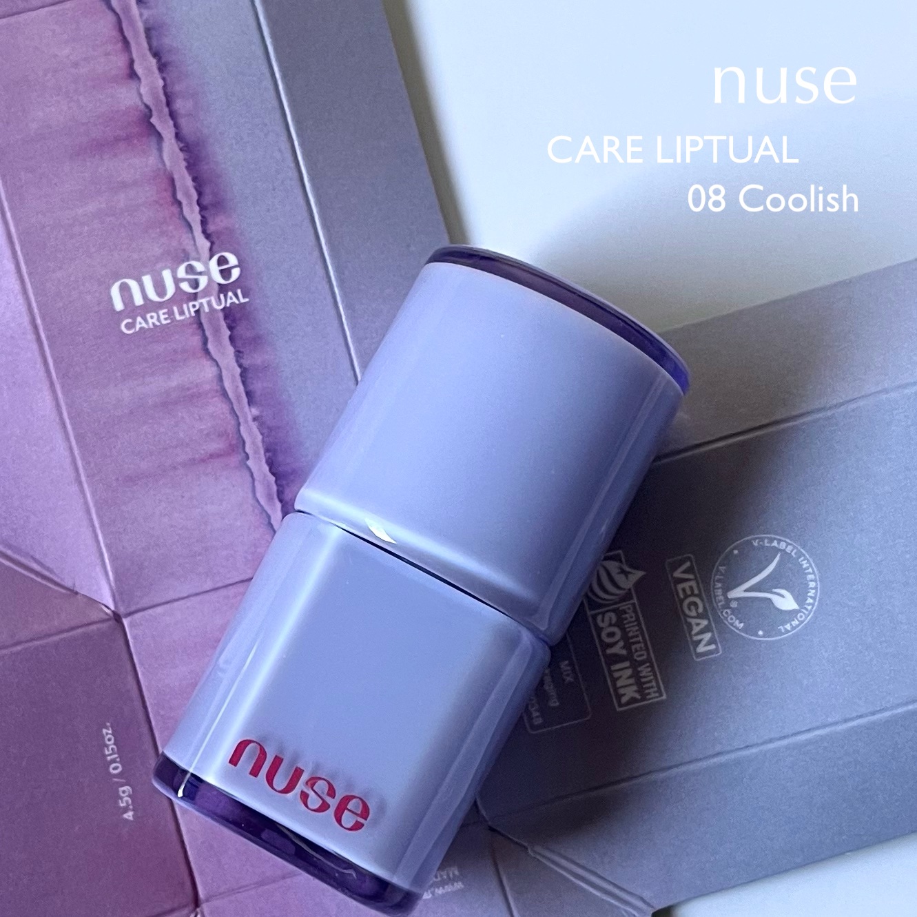 ケアリップチュアル 08 クーリッシュ(COOLISH)/nuse/口紅を使ったクチコミ（2枚目）