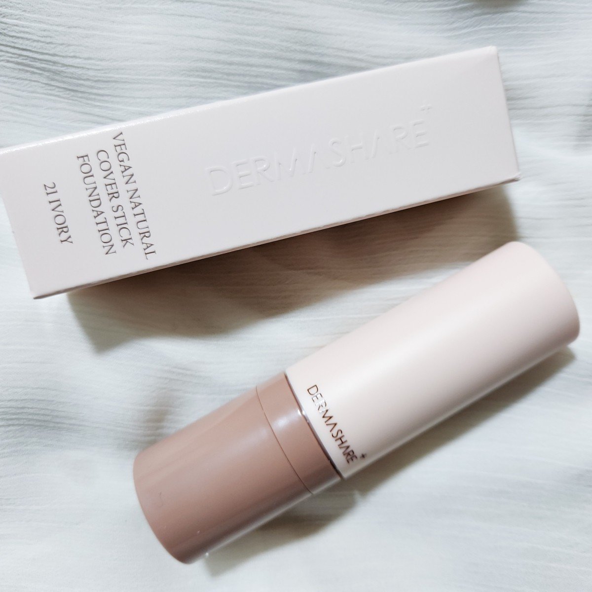 ヴィーガンナチュラルカバースティックファンデーション/DERMASHARE/その他ファンデーションを使ったクチコミ（1枚目）