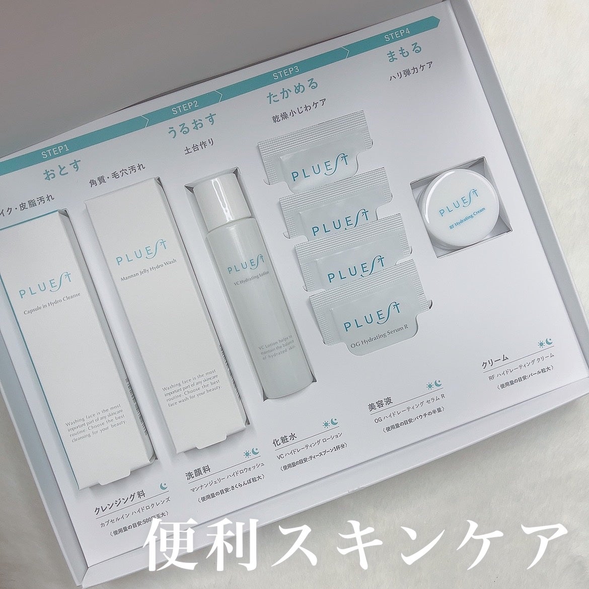 集中トライアル 5点セット/PLUEST/スキンケアキットを使ったクチコミ(1枚目)