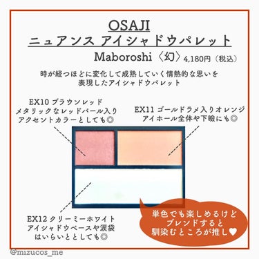 ニュアンス アイシャドウパレット/OSAJI/パウダーアイシャドウを使ったクチコミ（3枚目）