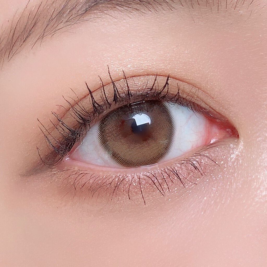 ダリアブラウンマンスリー (DAHLIA BROWN monthly)/OLOLA/1ヶ月(1MONTH)カラコンを使ったクチコミ(2枚目)