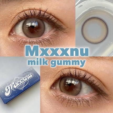 Mxxxnu 1month milk gummy/Mxxxnu/1ヶ月(1MONTH)カラコンを使ったクチコミ(1枚目)