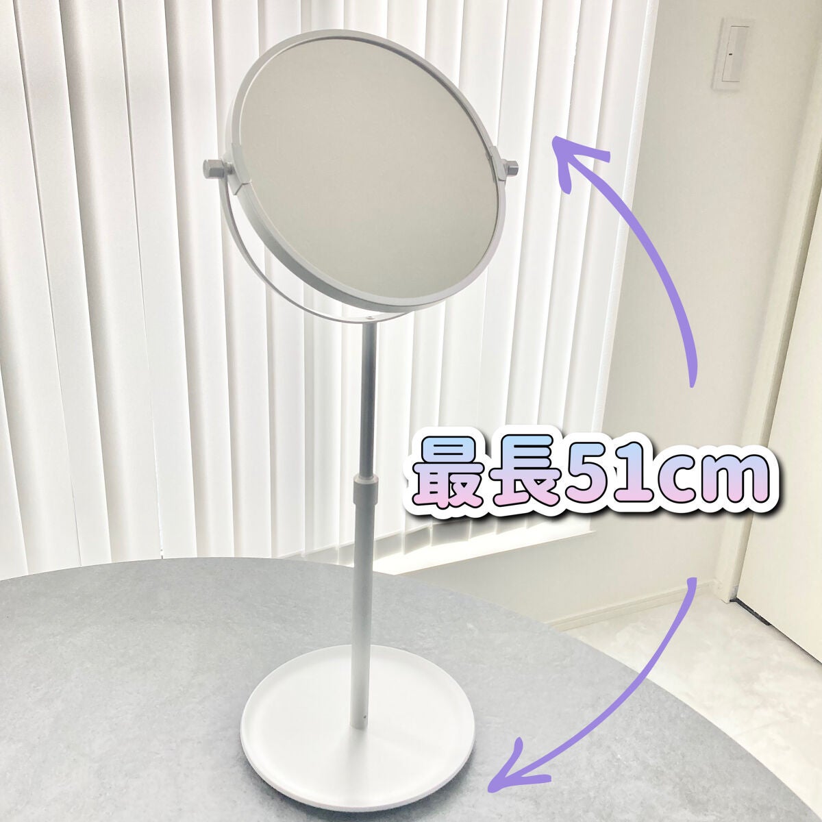 アルミコンパクトミラー・大(トレー式)/無印良品/その他化粧小物を使ったクチコミ(3枚目)