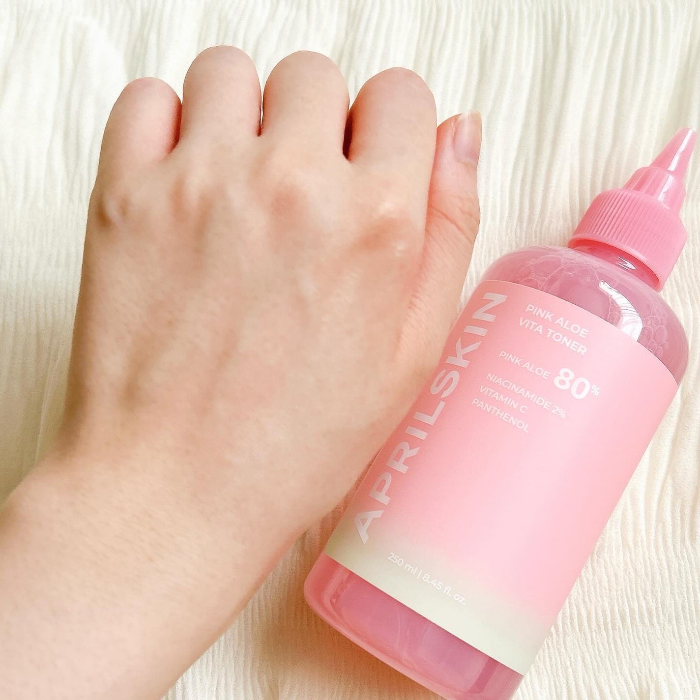 ピンクアロエビタトナー/APRILSKIN/化粧水を使ったクチコミ(5枚目)