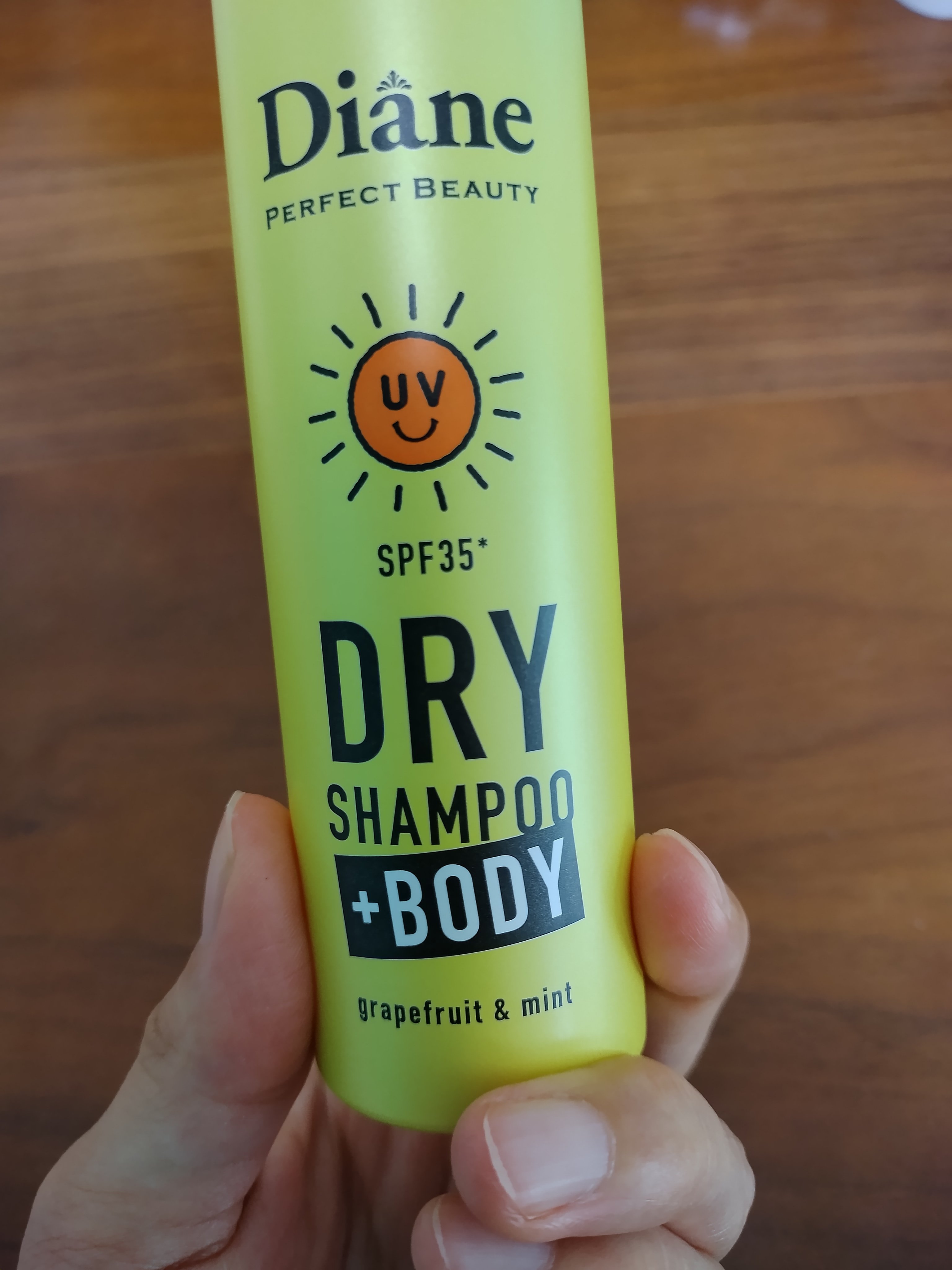 ドライシャンプー +BODY SPF35 グレープフルーツ＆ペパーミントの香り グレープフルーツ＆ペパーミントの香り 40g/ダイアン/ドライシャンプーを使ったクチコミ（1枚目）