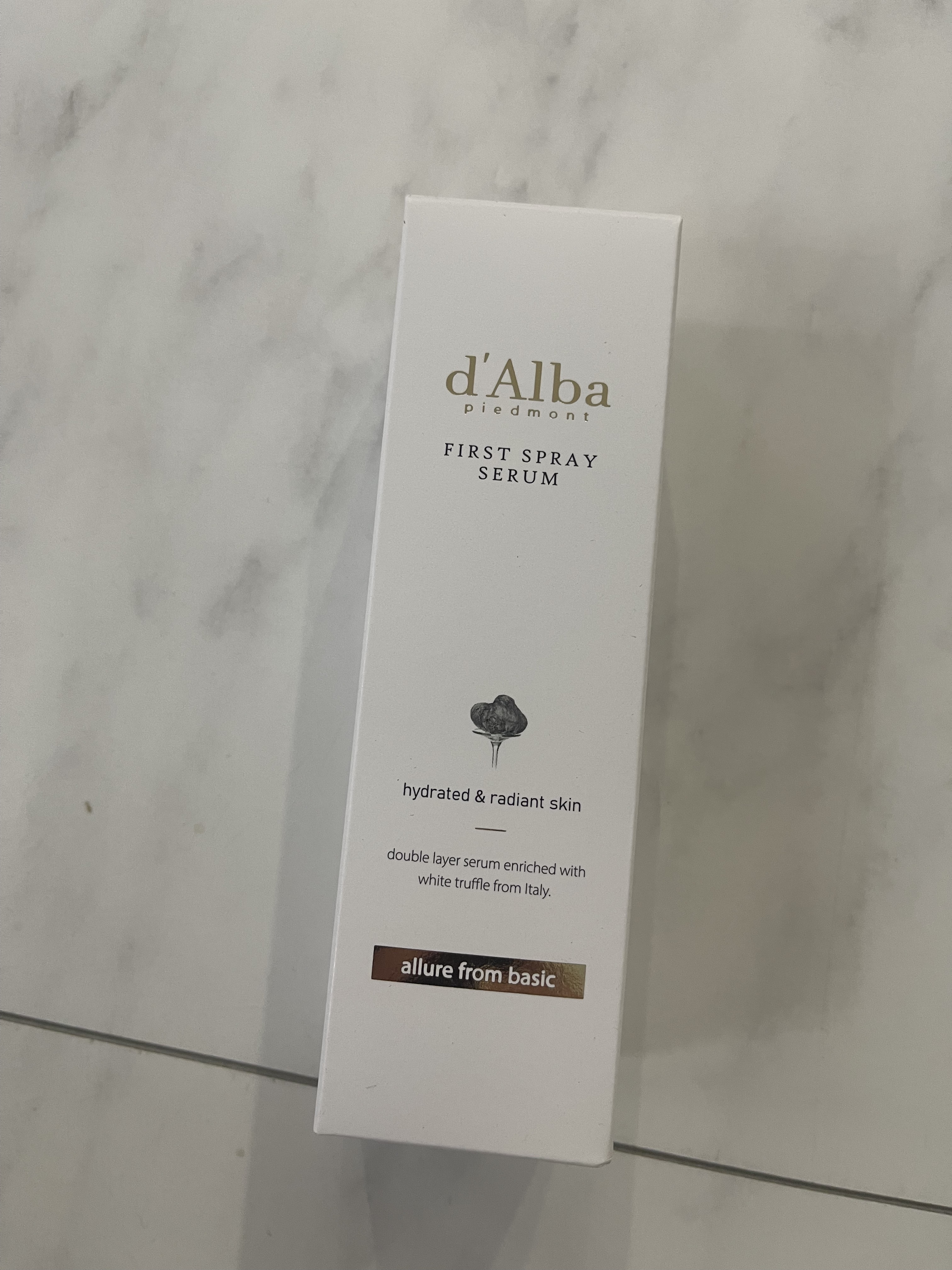 ダルバ ホワイトトリュフファーストスプレーセラム/ダルバ/ミスト状化粧水を使ったクチコミ（3枚目）