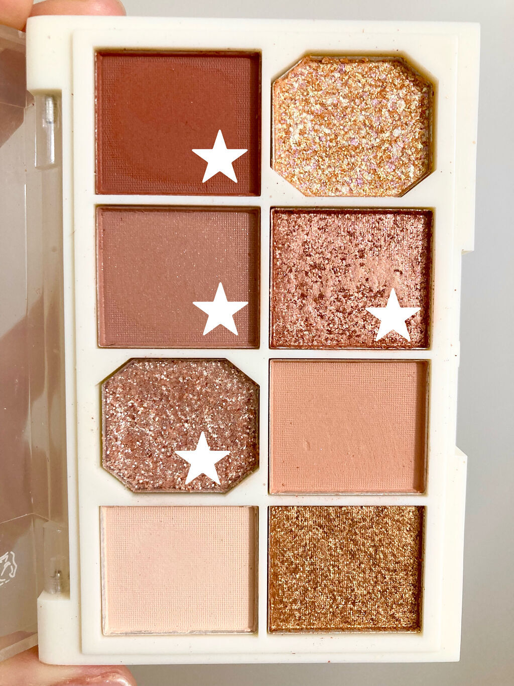 xixi xixi アイシャドウのクチコミ「このくすみピンクカラーたち
めちゃくちゃ可愛くないですか？！🤩💕

買って正解だった☺️

♡.....」（2枚目）