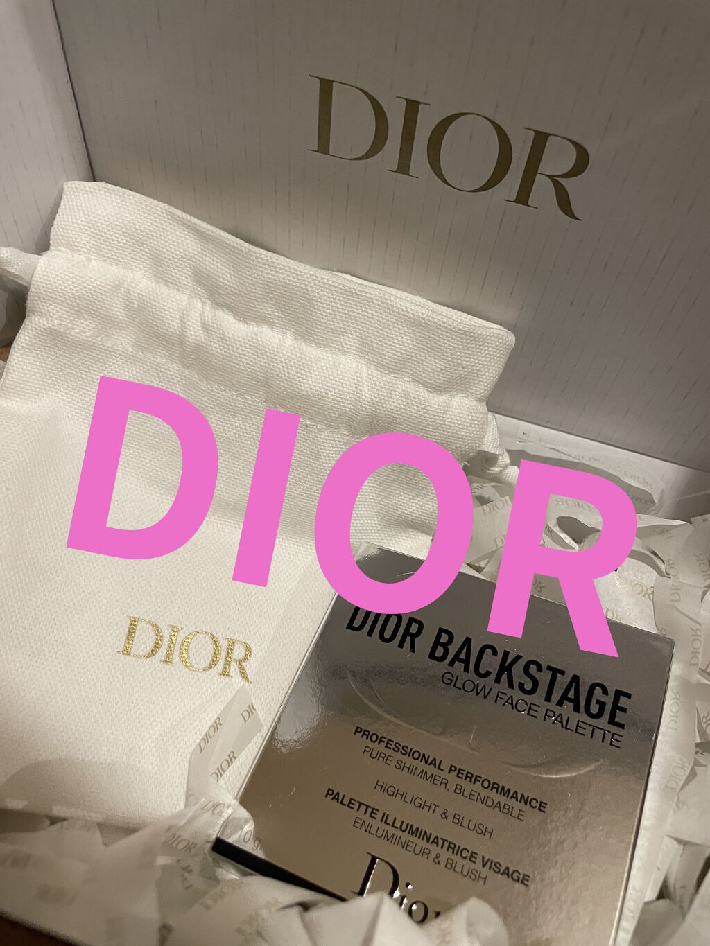 【旧】ディオール バックステージ フェイス グロウ パレット/Dior/ハイライトを使ったクチコミ（1枚目）
