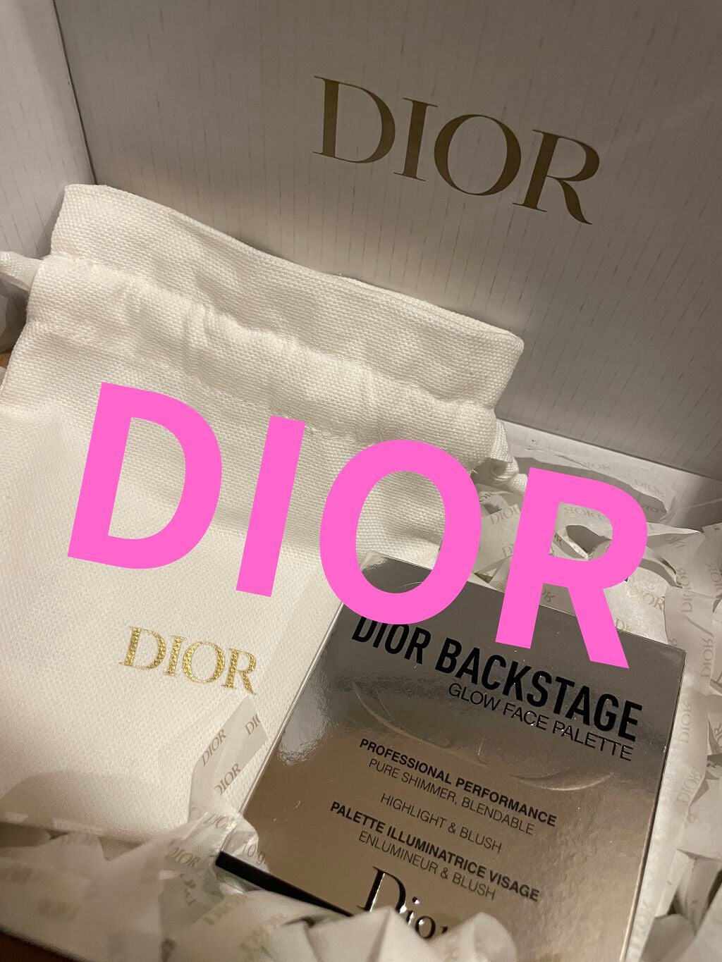 ディオール バックステージ フェイス グロウ パレット/Dior/ハイライトを使ったクチコミ(1枚目)