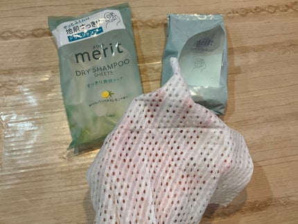 メリット ドライシャンプーシート すっきり爽快タイプ/メリット/ドライシャンプーを使ったクチコミ(1枚目)