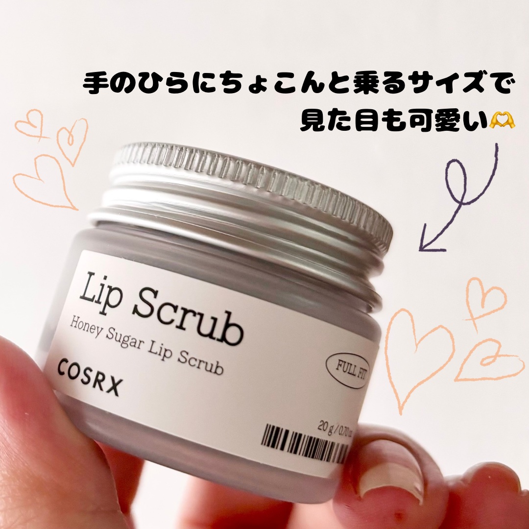 フルフィットハニーシュガーリップスクラブ/COSRX/リップスクラブを使ったクチコミ（3枚目）