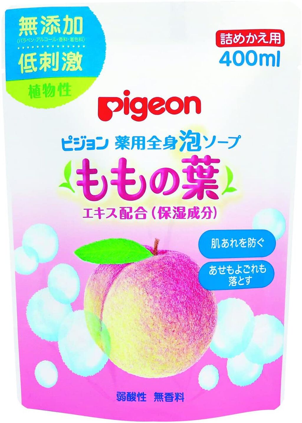 薬用全身泡ソープ(ももの葉) 400ml(詰めかえ用)