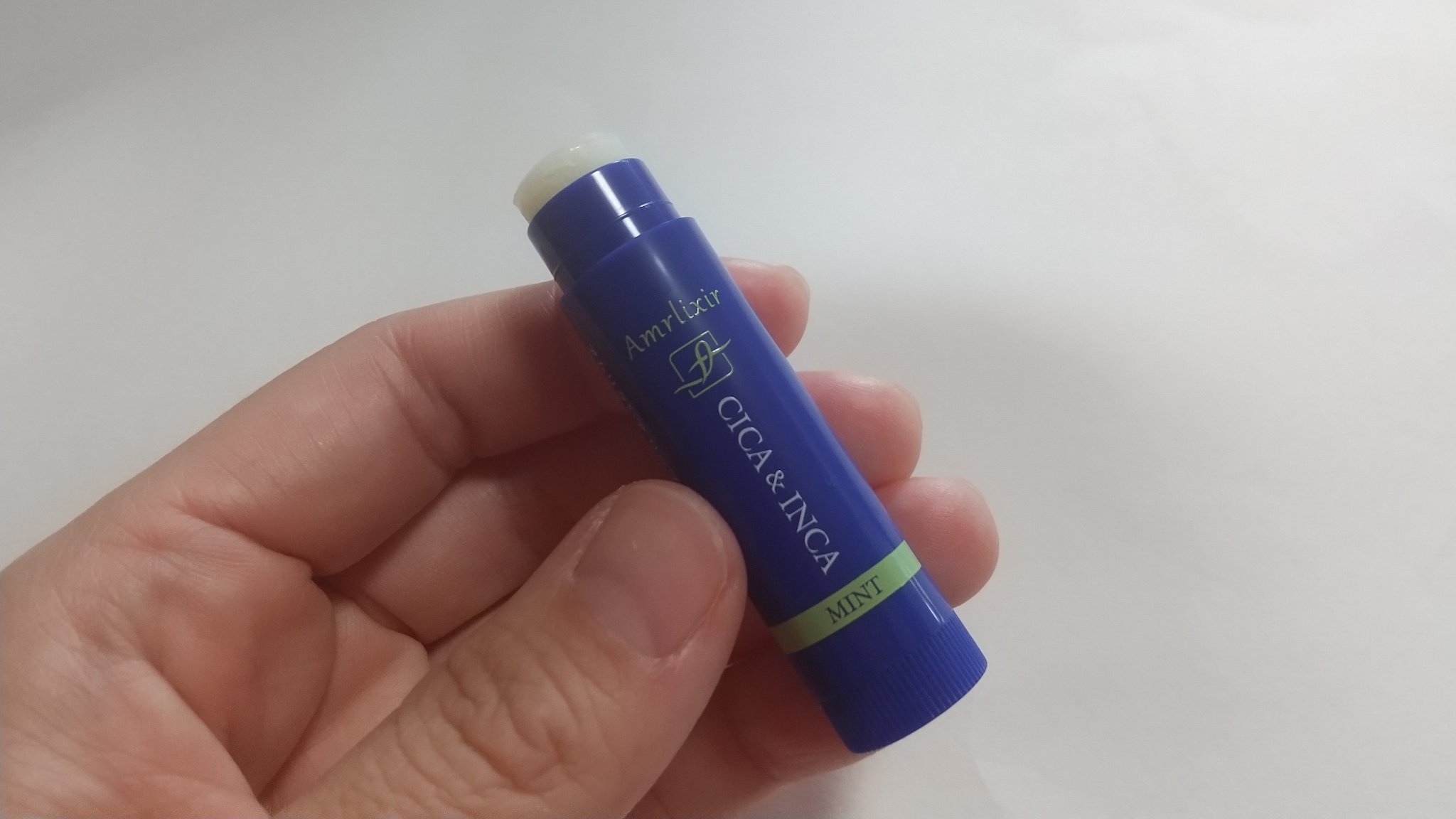 CICA＆INCA アムリクシア リップトリートメント（ミント）/Amrlixir/リップケアを使ったクチコミ（2枚目）