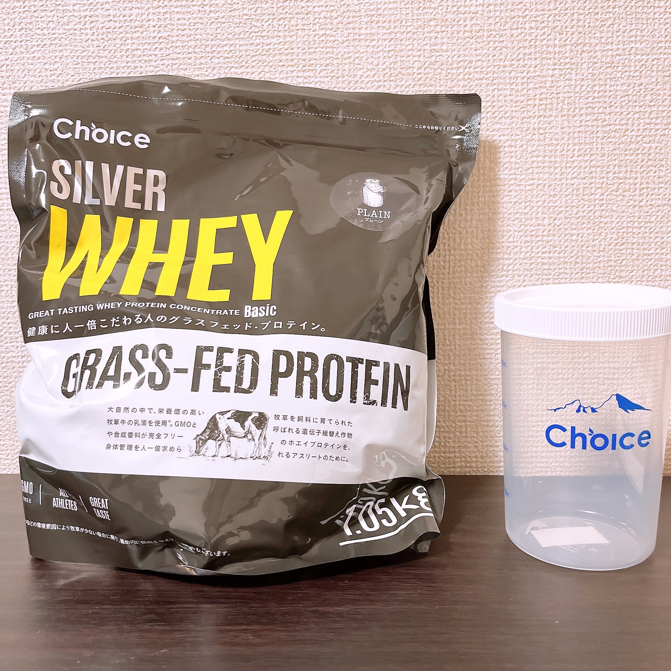 シルバーホエイ/choice/ホエイプロテインを使ったクチコミ（1枚目）