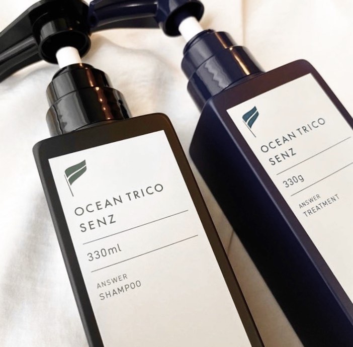 🌿オーシャントリコ　
センズ　アンサー
シャンプー＆トリートメント

各2,200円

待望の頭皮用シャンプー・トリートメントの
OCEAN TRICO ”S E N Z (センズ) “ シリーズが発売されたので夫と一緒に使ってみた🥰
