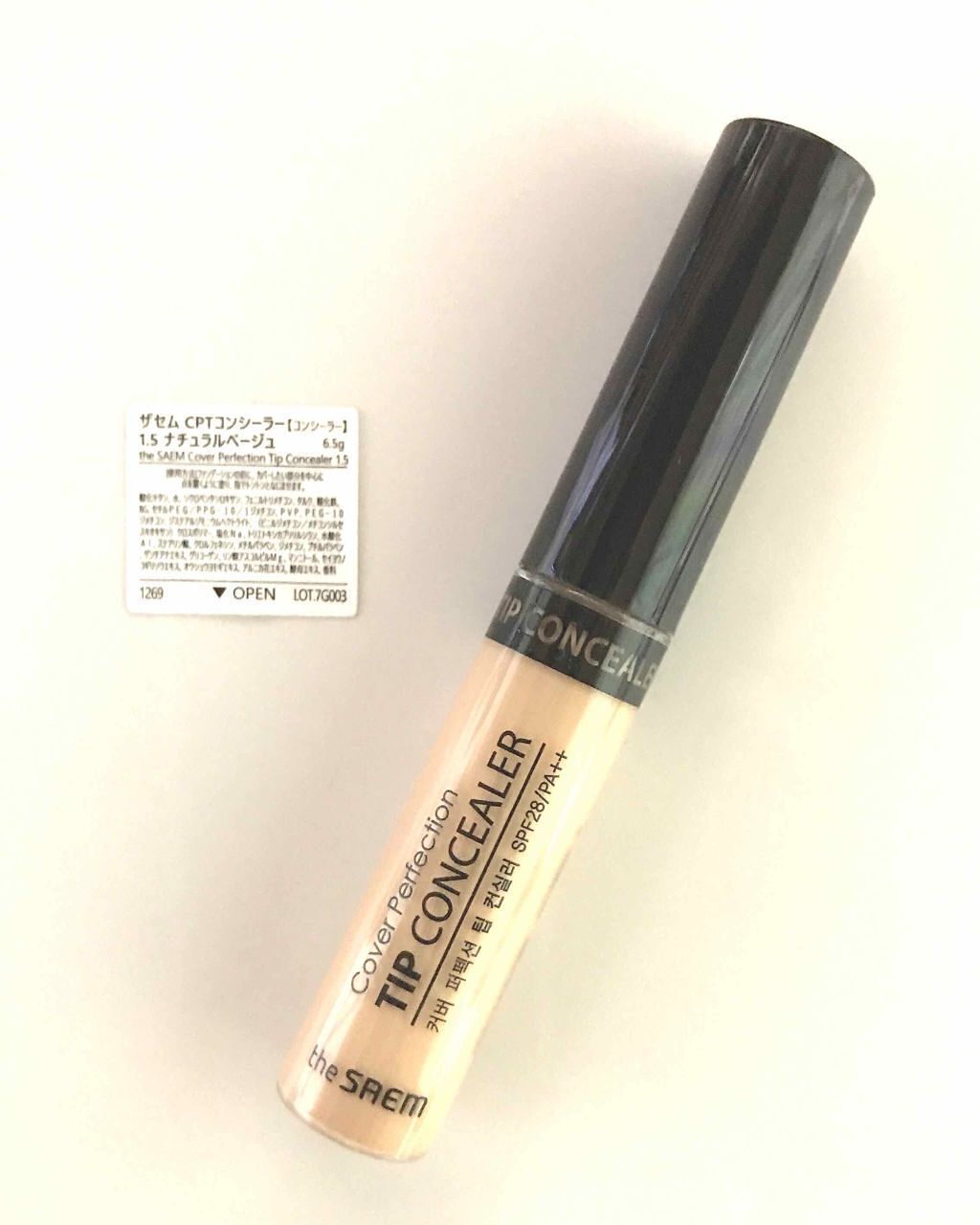 カバーパーフェクション チップコンシーラー/the SAEM/リキッドコンシーラーを使ったクチコミ(1枚目)