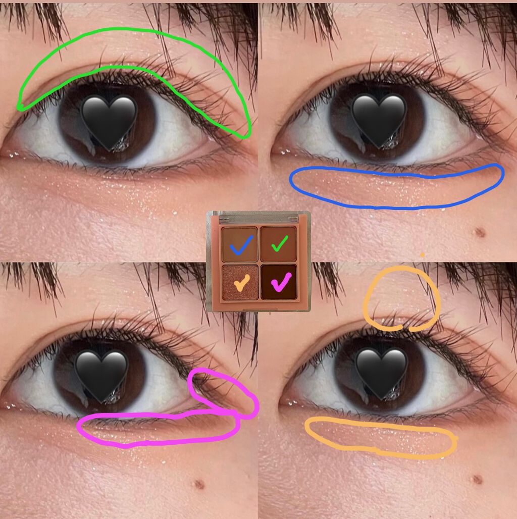 ベターザンアイズ/rom&nd/アイシャドウパレットを使ったクチコミ(4枚目)