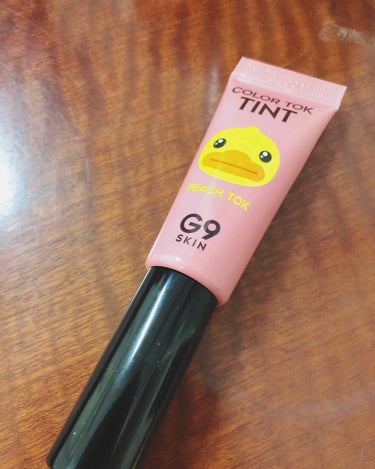 G9SKIN COLOR TOK TINTのクチコミ「

半年、一年前位に新大久保でワゴンセール
しててめちゃくちゃ安くて飛び付いて
買ったG9スキ.....」（1枚目）