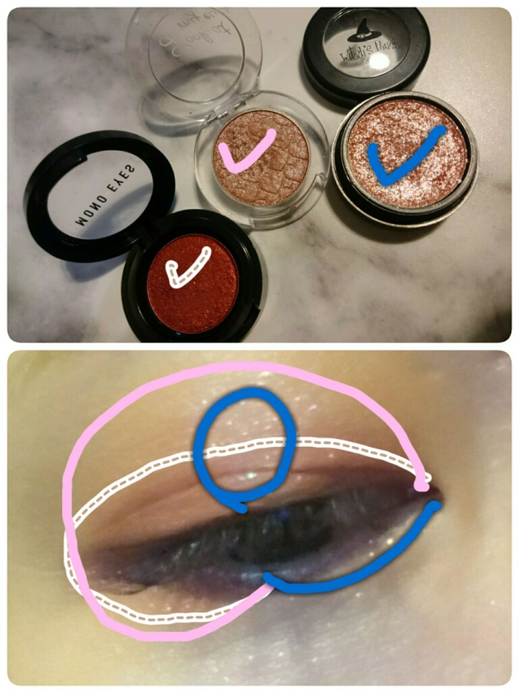 モノアイズ アイシャドウ/ARITAUM/単色アイシャドウを使ったクチコミ（2枚目）