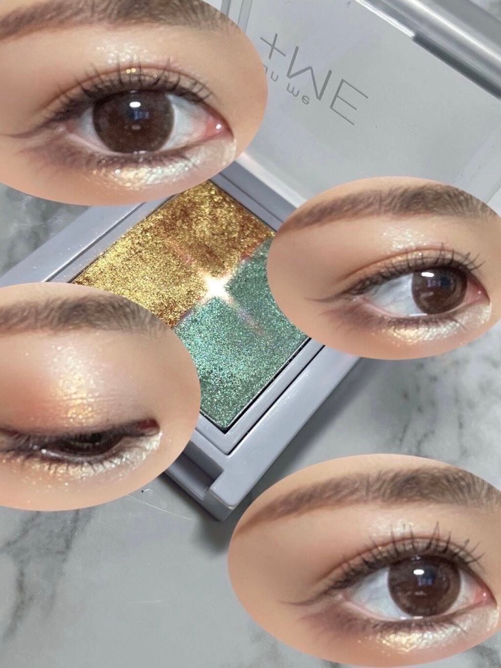 ラメシャワーシャドウ/funme+ME/ジェル・クリームアイシャドウを使ったクチコミ(4枚目)