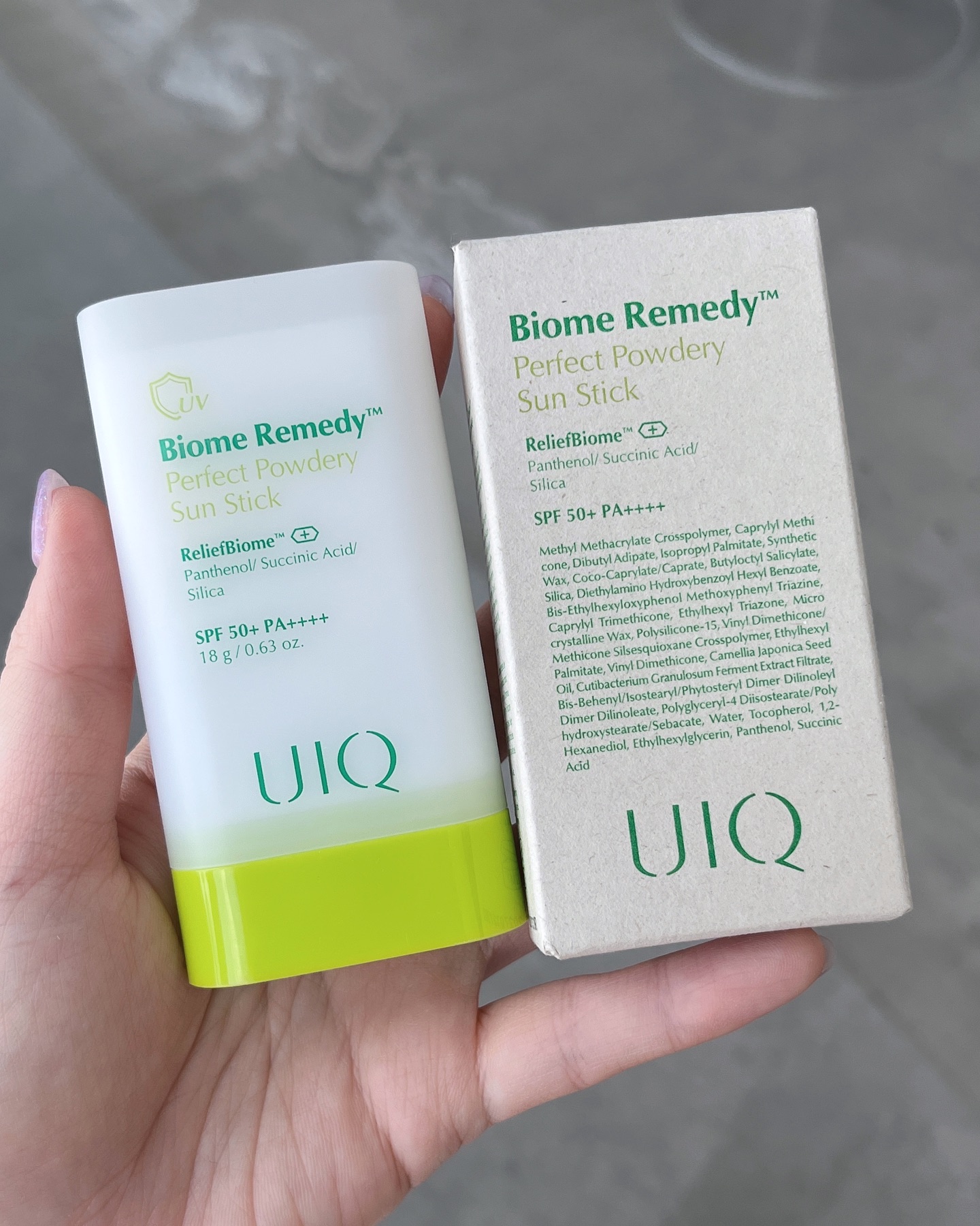 バイオームパーフェクトさらさらUVスティック/UIQ/日焼け止めスティックを使ったクチコミ（1枚目）