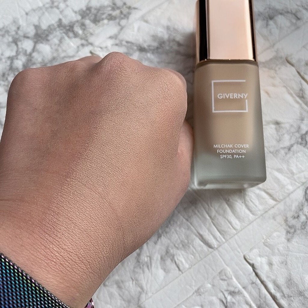 密着カバーファンデーション/GIVERNY/リキッドファンデーションを使ったクチコミ(4枚目)