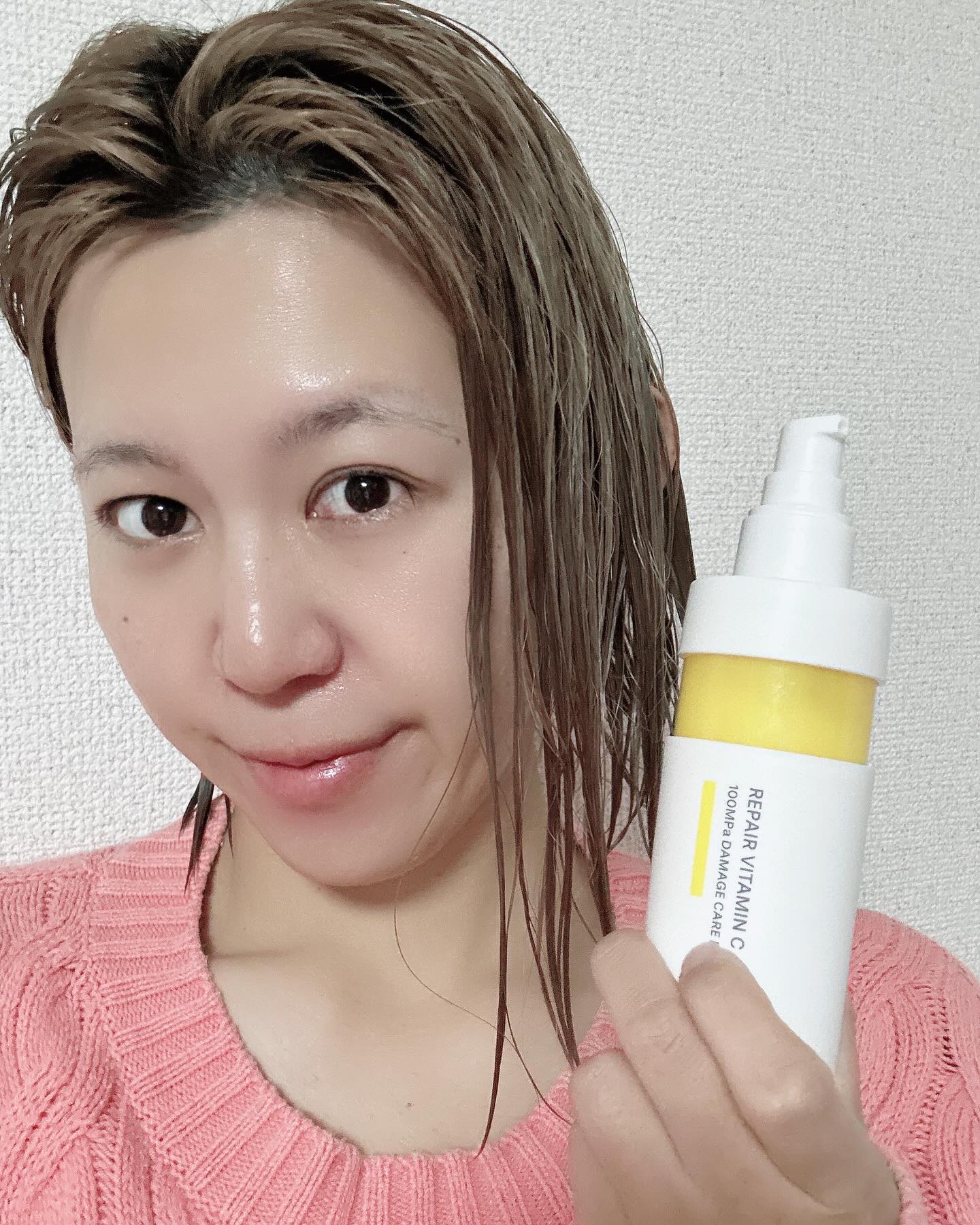 超高圧*¹浸透型リペアビタミンC誘導体*⁴配合　集中美容液ヘアミルク/unlabel/ヘアミルクを使ったクチコミ（3枚目）