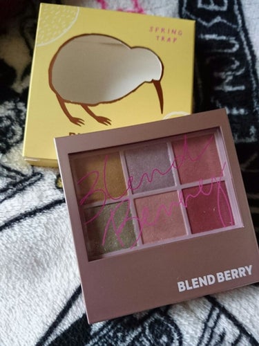 オーラクリエイション 105 ゴールデンキウイ&スウィートピンク(限定カラー)/BLEND BERRY/アイシャドウパレットを使ったクチコミ（1枚目）