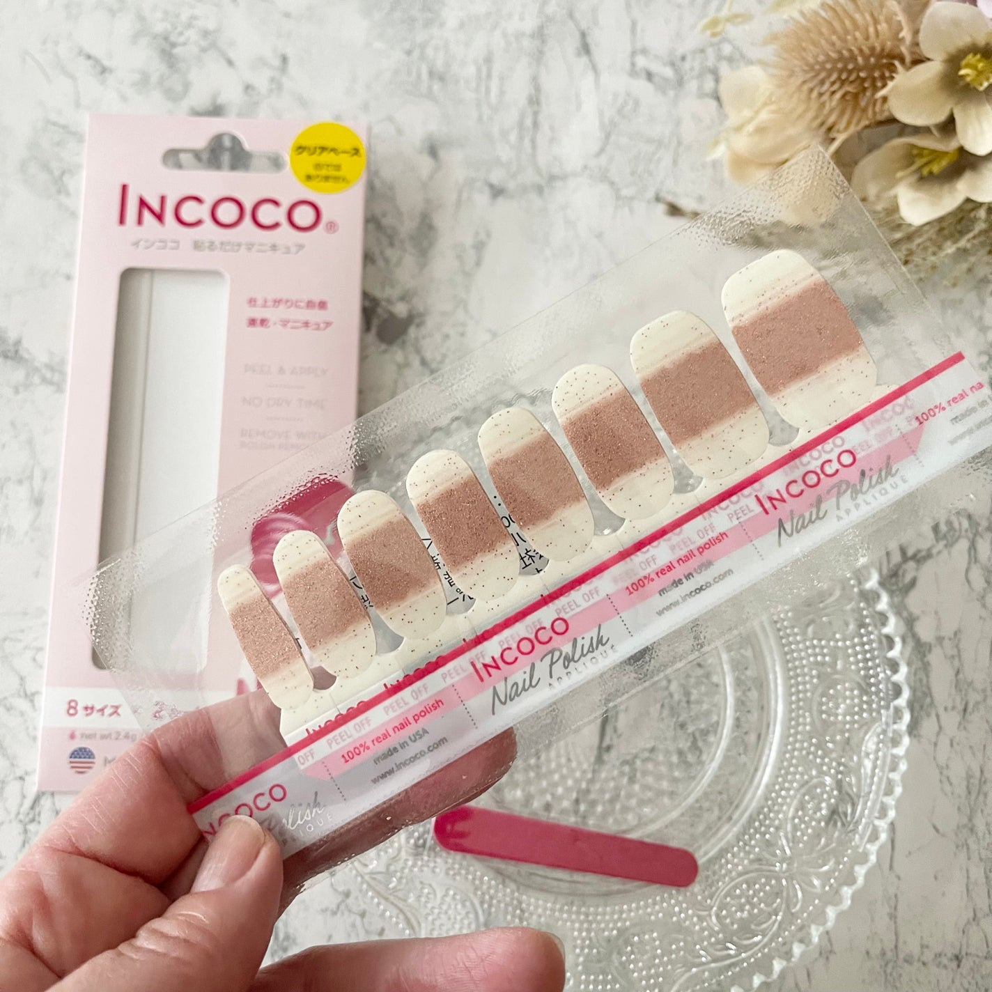 INCOCO インココ  マニキュアシート/インココ/ネイルシールを使ったクチコミ(4枚目)