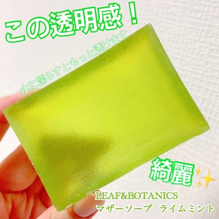マザーソープ ライムミント/LEAF&BOTANICS /洗顔石鹸を使ったクチコミ(2枚目)