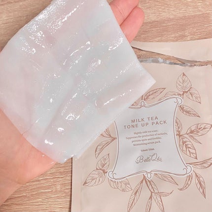 MILK TEA TONE UP PACK/Belle Qs/シートマスク・パックを使ったクチコミ(4枚目)
